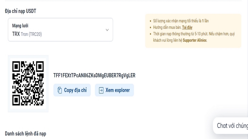 Ưu điểm lớn nhất khi nạp và rút USDT tại 888B là nhanh chóng